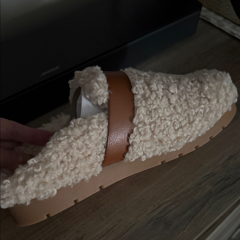 Shearling Memory Foam Backless Mule NWT - image 5